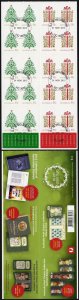 Australia SG4094a Christmas 2013 Festive Christmas Tree booklet pane Fine used