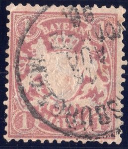 Bavaria 1881 1m rose lilac SC54