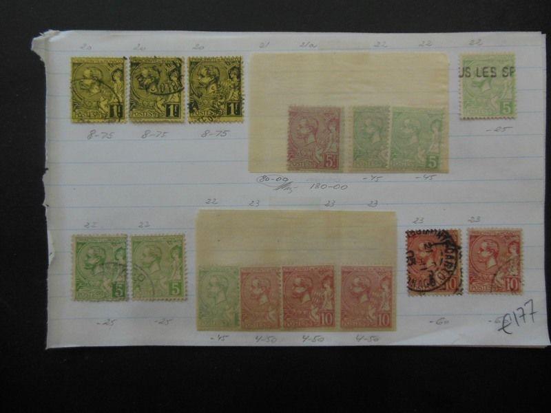 MONACO : Very nice Mint & Used collection old time approval pages. Cat €2,465.00