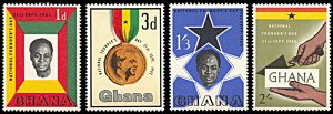 Ghana 124-127, hinged, National Founder's Day