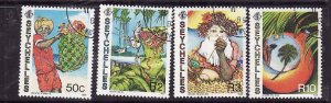 Seychelles-Sc#657-60- id7-used set-Christmas-1988-