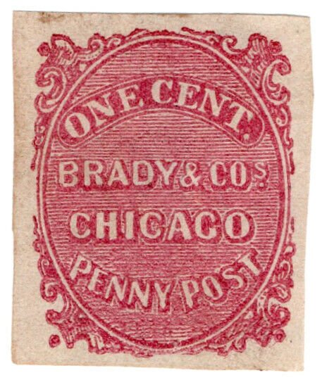 (I.B) US Local Post : Brady & Co Penny Post