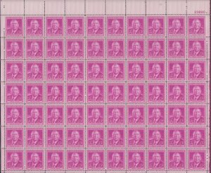 US, 965, HARLAN STONE, FULL SHEET OF 50, MINT NH, 1940'S COLLECTION