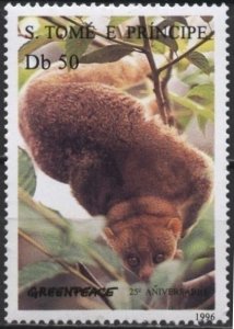 St. Thomas 1237 (mnh) 50d Greenpeace, potto (1996)