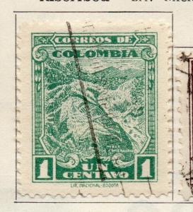 Colombia 1935-36 Early Issue Fine Used 1c. 097606