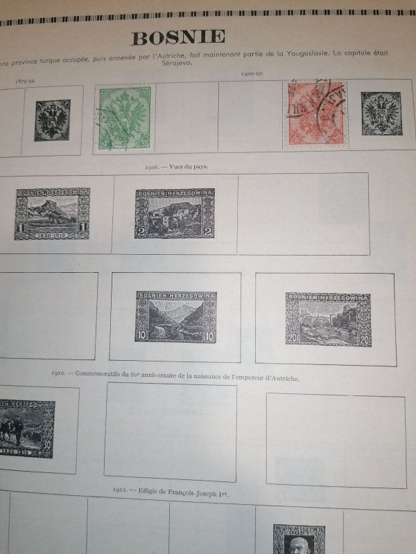Old Yvert album with many stamps inside