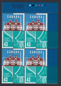 ARCHITECTURE = ACADEMY NOVA SCOTIA = Canada 1995 #1558 MNH UR Block of 4