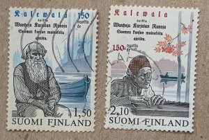 Finland 1985 Kalevala handicrafts, used. Scott 703-704, CV $1.00