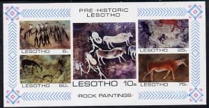 Lesotho 1983 Rock Paintings m/sheet imperf unmounted mint...