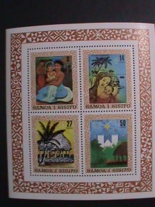 SAMOA  CHRISTMAS-VIRGIN AND THE CHILD PAINTING MNH S/S-  WE SHIP TO WORLD WIDE