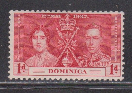 DOMINICA Scott # 94 MH - KGVI Coronation