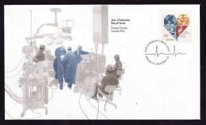 Canada-Sc#2056-stamp on FDC-Montreal Heart Institute-2004-