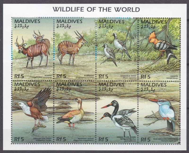 1996 Maldive Islands 2725-2732KL Fauna 11,00 €