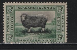 FALKLAND ISLANDS 65 MINT HINGED