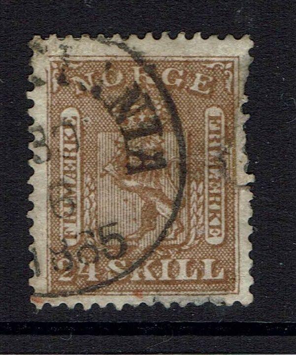 Norway SC# 10, used, mixed condition, early date cancel, see notes - Lot 041617