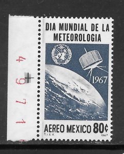 Mexico #C323 MNH Single Tiros Satellite, Meteorological Day