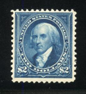 UNITED STATES SCOTT#277 $2 MADISON F/VF MINT  LH