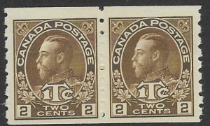 Canada MR-7  1916   2 cent VF Mint Pair Die II