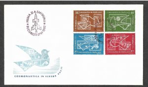 Romania Airmail # C119 - C122 , Space Stamps & Dove FDC - I Combine S/H