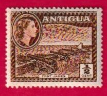 ANTIGUA SCOTT#107 1956 1/2c FORT JAMES - MNH