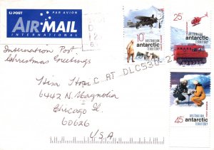 Australia to Chicago,IL 2001 Airmail Cover