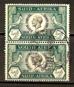 SOUTH AFRICA 1935 Silver Jubilee SG 65 Used.