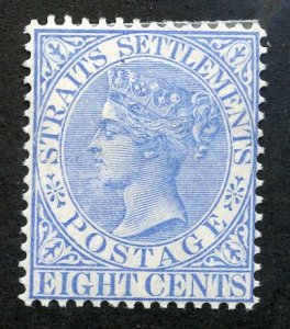 Straits Settlements, Scott #50, Unused, Hinged