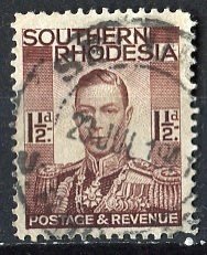 Southern Rhodesia; 1937: Sc. # 44: Used Single Stamp