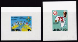 Liberia 1979 Rotary International 75th Anniversary Deluxe Proofs (6) VF/NH