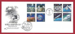 1989 World Exhibition in Washington - Letter with USA-USSR postage