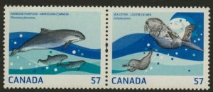 Canada 2387c-d MNH Marine life, Seal, Porpoise