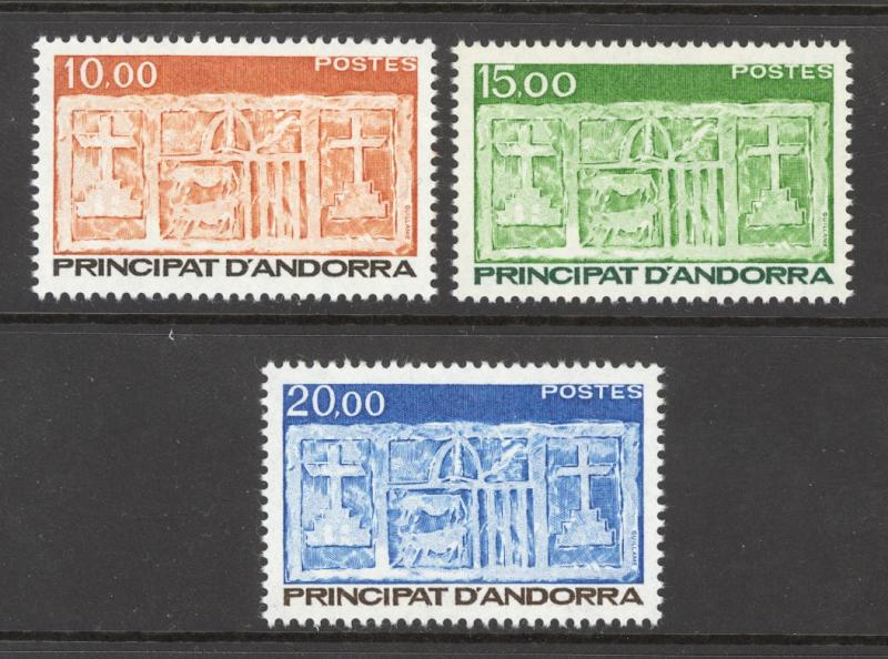 Andorra French Sc# 333-335 MNH 1987 First Arms of Valleys of Andorra
