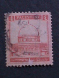 ​PALESTINE-1927-SC# 65 MOQUES OF OMAR-USED FANCY CANCEL VF 96 YEARS OLD