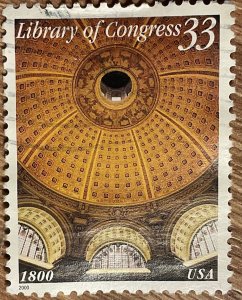 US #3390 Used Single Library of Congress SCV $.25 L35
