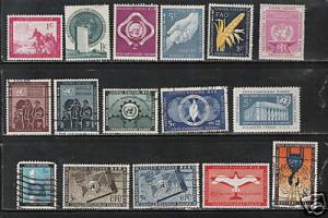 EARLY UNITED NATIONS MINT & USED, VF