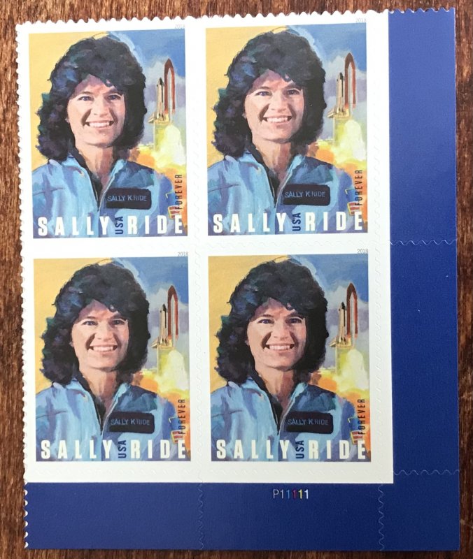 US #5283 MNH Plate Block of 4 (.50) Sally Ride SCV $4.00