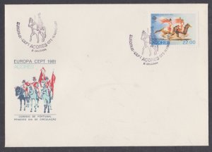 AZORES PORTUGAL - 1981 EUROPA - FOLKLORE - FDC