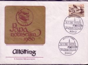 German FDC Sc.# 1335 Helping Hand Cachet of Pope John  L218