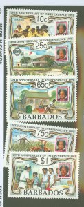 Barbados #812-16  Single (Complete Set)