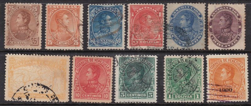 VENEZUELA ^^^^^^1850  sc# 76/135 x11 better CLASSICS  $$@ lar 1655vene