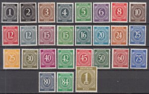 Germany - 1946 Numbers complete set Sc# 530/556 - MNH   (7928) 