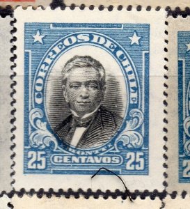 Chile 1920s Early Issue Fine Mint Hinged Shade 25c. NW-12601