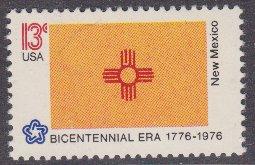 US sc#1679 1976 13c New Mexico Flag single MNH