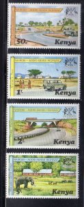 KENYA #94-97 1977 OPENING OF NAIROBI-ADDIS ROAD MINT VF NH O.G