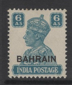 BAHRAIN SG48 1942 6a TURQUOISE-GREEN MTD MINT