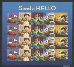 US-Scott's # 4557a PIXAR Send a HELLO - M NH -sheet of 20