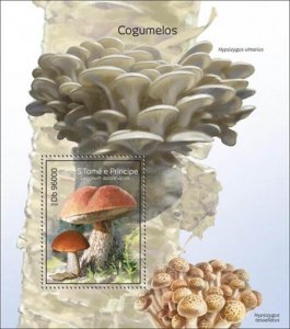 St Thomas - 2014 Wild Exotic Mushrooms Stamp Souvenir Sheet ST14313b