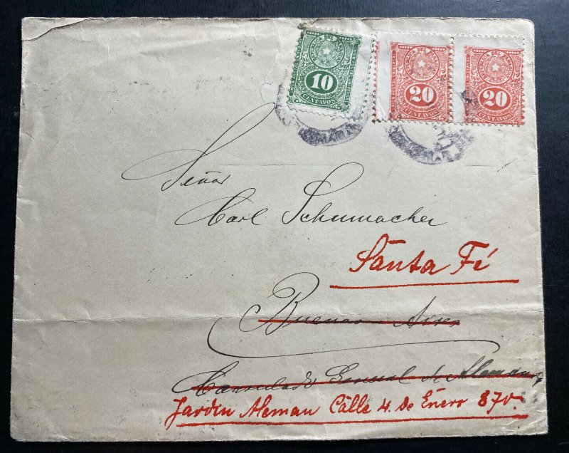 1917 Paraguay German Legion Cover To Buenos Aires Argentina