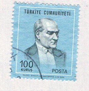 Turkey 1838 Used Mustafa Kemal Ataturk 1970 (BP73621)