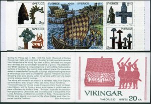 Sweden 1801-1808a booklet,MNH.Michel MH 149. Viking heritage 1990.